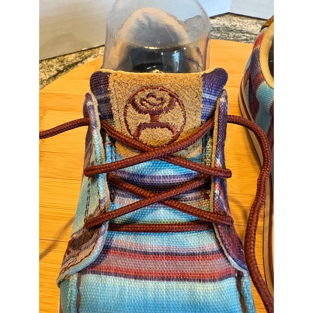 Twisted X Men's‎ Serape Canvas Casual Shoes Loafers Boat Deck Size M